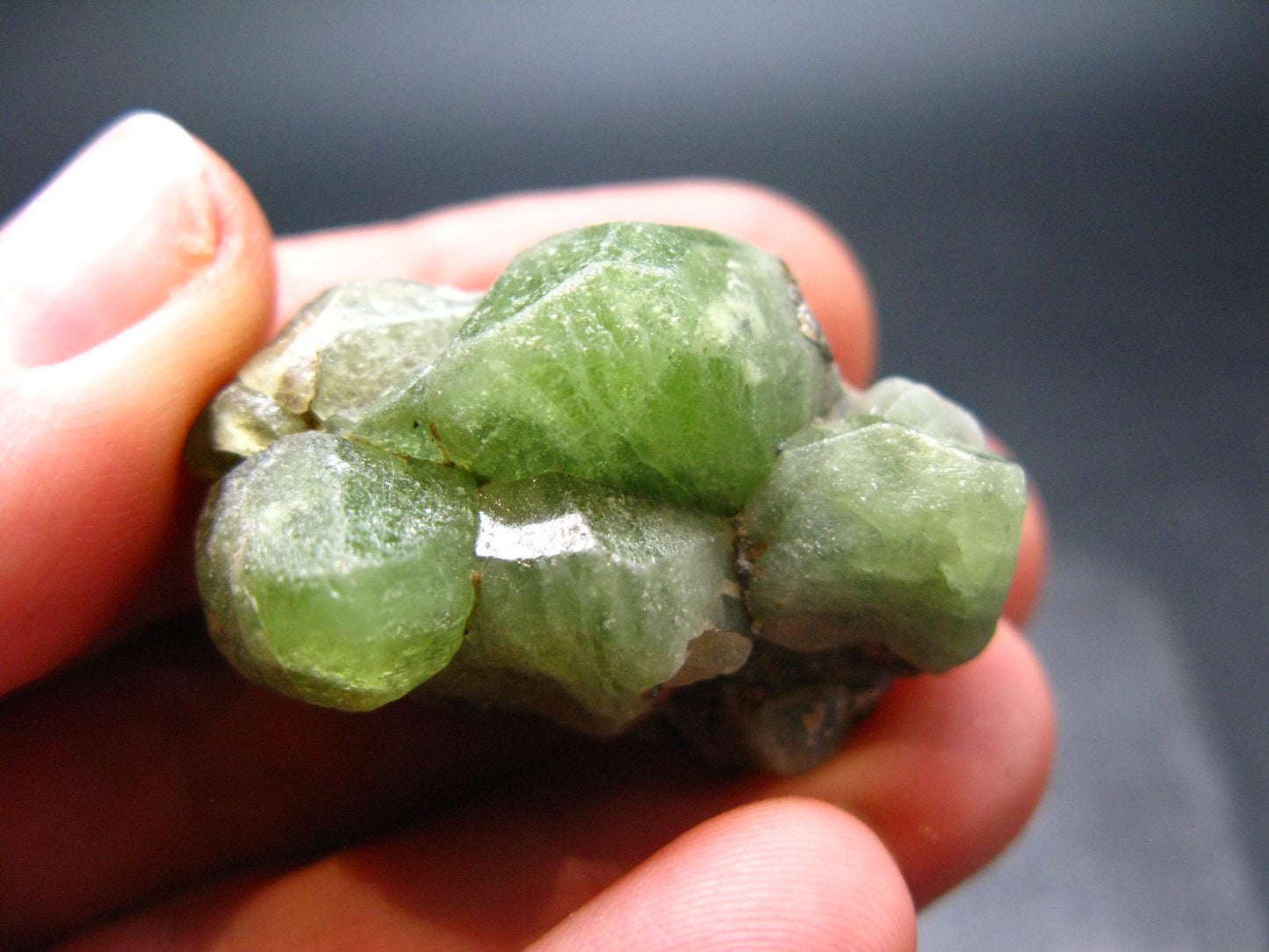 Rare 94.65 Carat Gem Peridot Olivine Cluster from Pakistan - 1.3"
