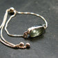 Moldavite Silver Bracelet Adjustable Length - 3.03 Grams