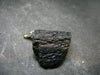 Tibetan Black Tektite Silver Pendant From Tibet - 1.1" - 4.08 Grams