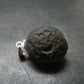 Colombianite Pseudotektite Silver Pendant from Colombia - 3.55 Grams - 0.9"