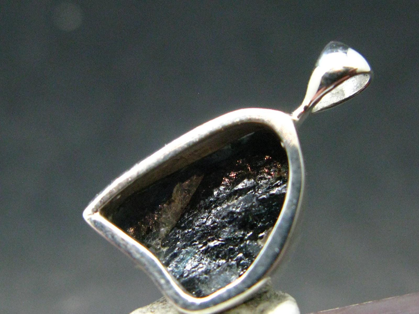 Alexandrite Chrysoberyl Crystal Silver Pendant From Zimbabwe - 0.8" - 1.79 Grams