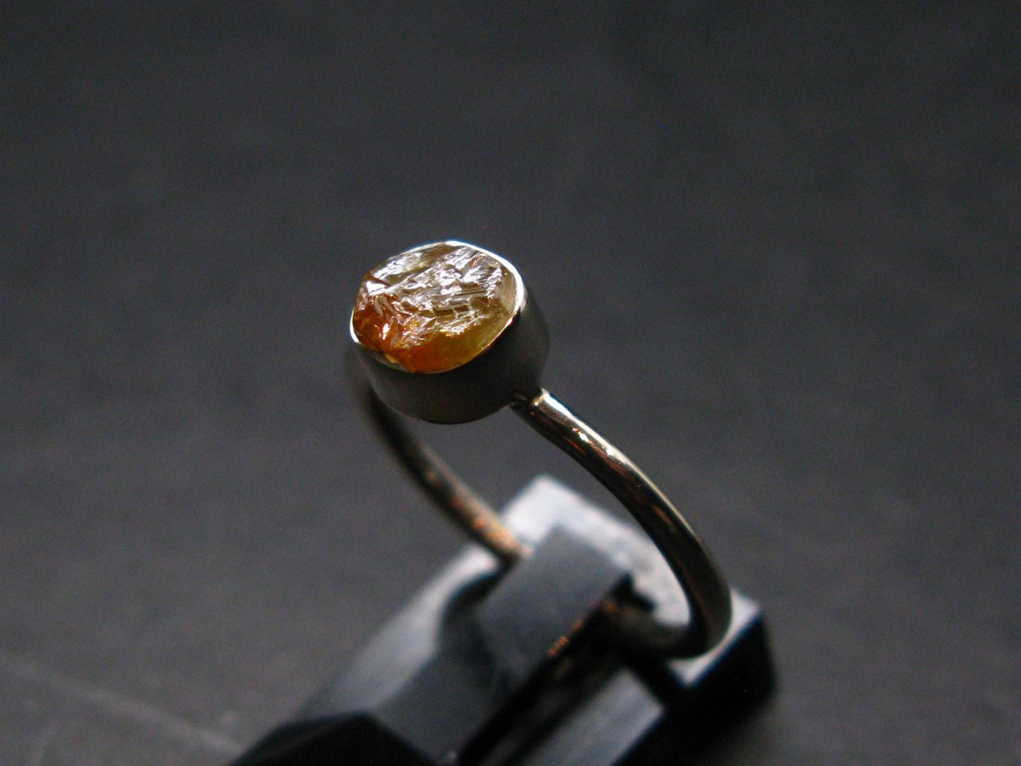 Sphalerite Silver Ring From Spain - Size 6 - 1.83 Grams