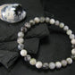 Merlinite Moss Agate Genuine Bracelet ~ 7 Inches ~ 6mm Round Beads