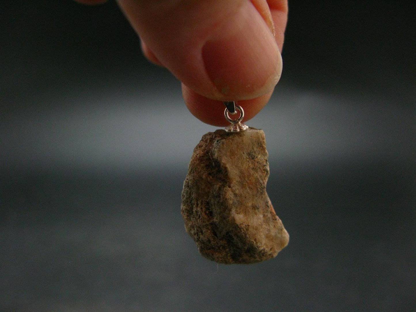 Rare Pink Tugtupite Sterling Silver Pendant From Greenland - 1.2" - 3.91 Grams