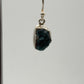 Grandidierite Earrings Blue Green Gemstone Dangle Earrings Raw Stone Silver Jewelry Gift