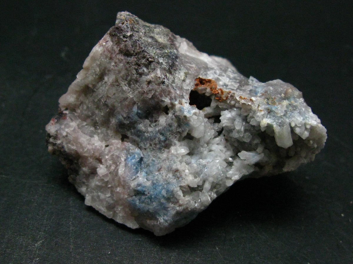 Papagoite In Quartz Cluster From South Africa - 2.7"