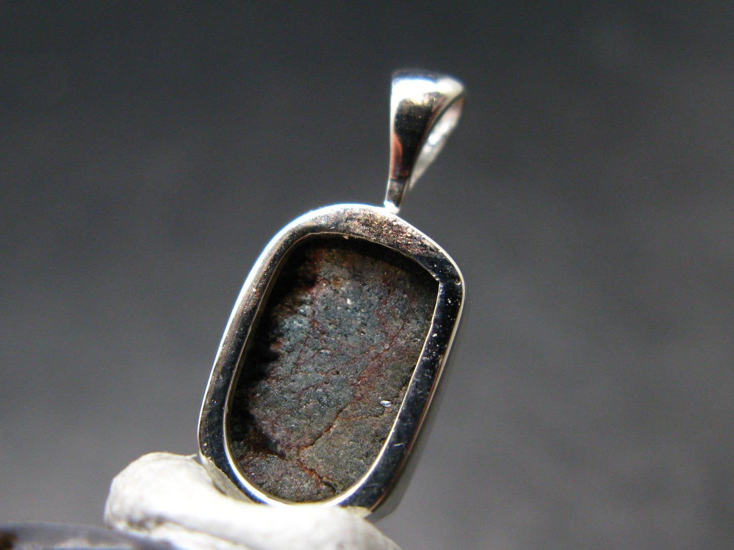 Alexandrite Chrysoberyl Crystal Silver Pendant From Zimbabwe - 0.8" - 1.61 Grams
