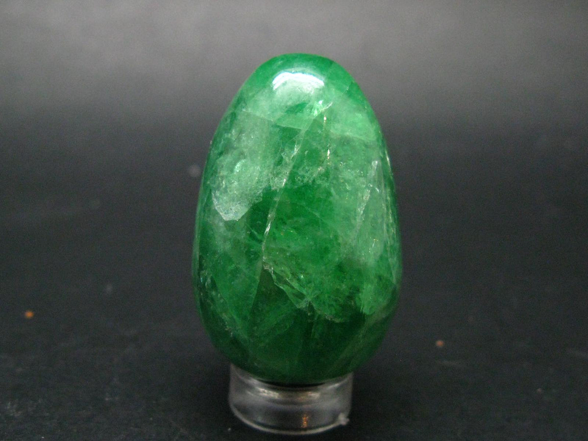 Gem Tsavorite Garnet Egg From Tanzania - 54.22 Grams - 1.7"