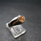 Fabulous Untreated Faceted Gem Imperial Topaz 925 Silver Ring from Brazil - Size 8.25 - 4.46 Grams