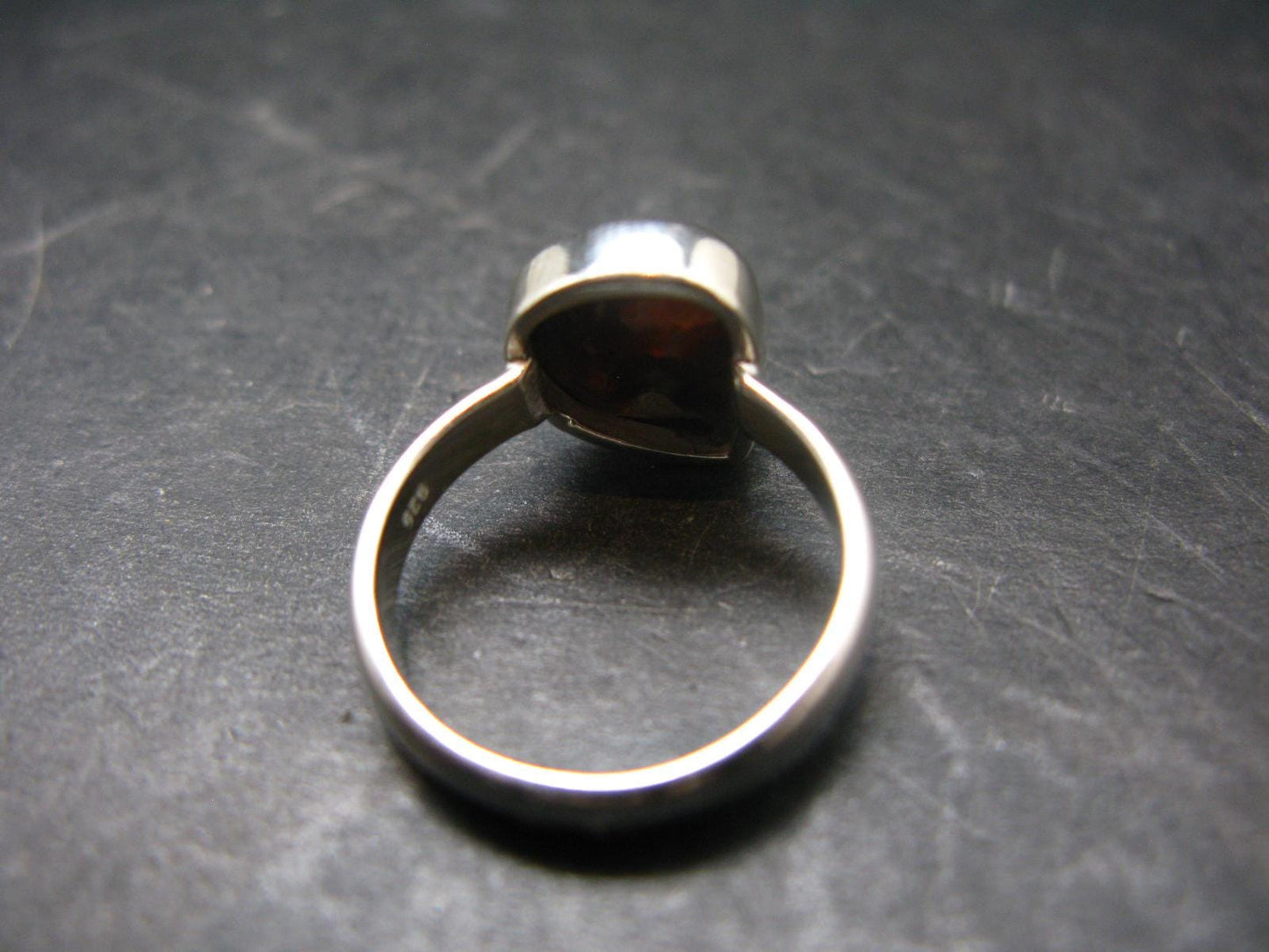 Fire Agate Ring From Mexico - Size 7 - 3.7 Grams