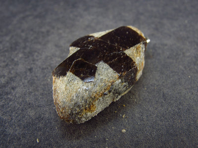 A Perfect Staurolite Polished Crystal Silver Pendant from Russia - 1.4" - 7.15 Grams