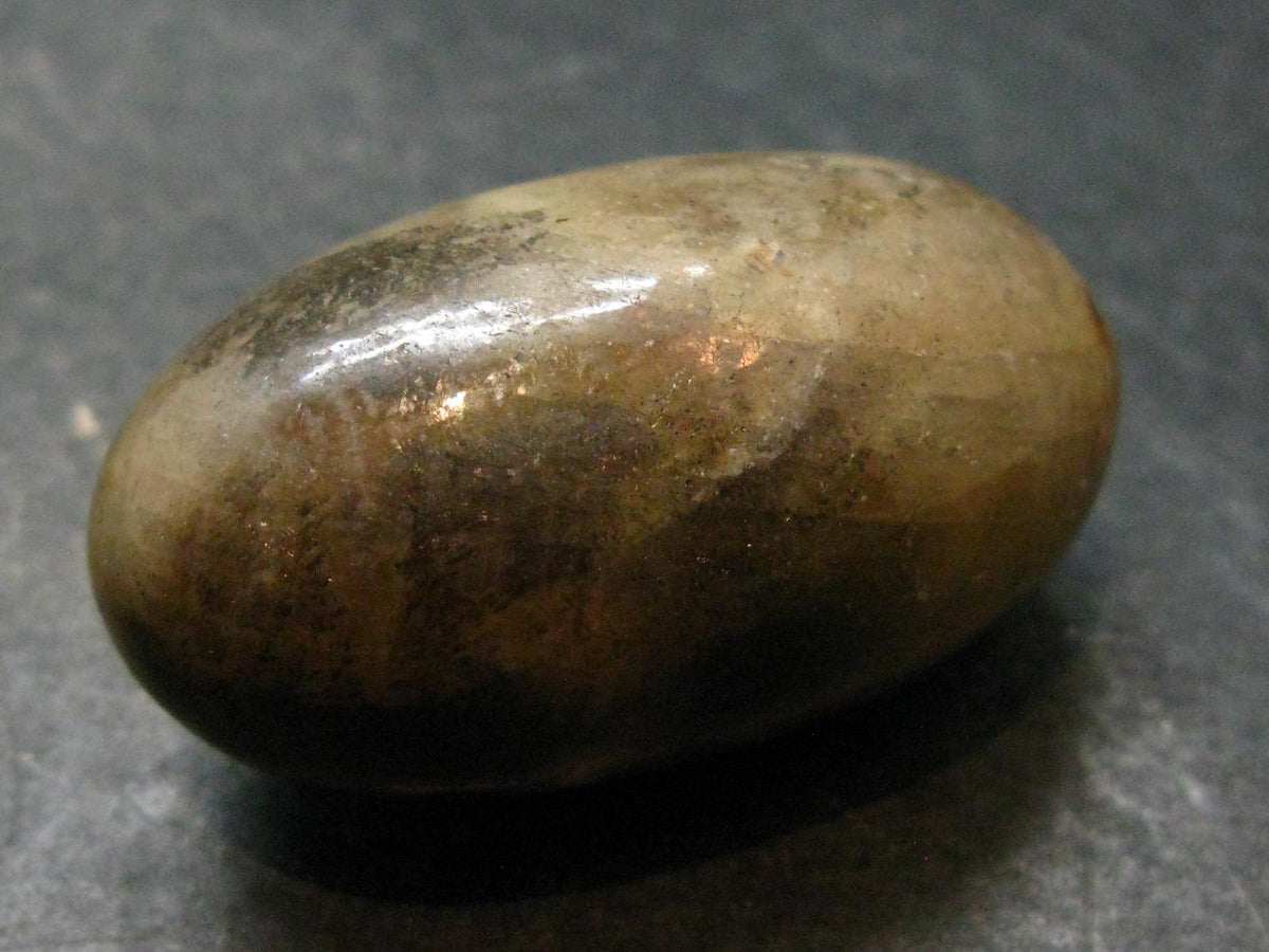 Tumbled Polished Gem Yellow Sapphire Shiva From Sri Lanka - 1.7" - 59.95 Grams