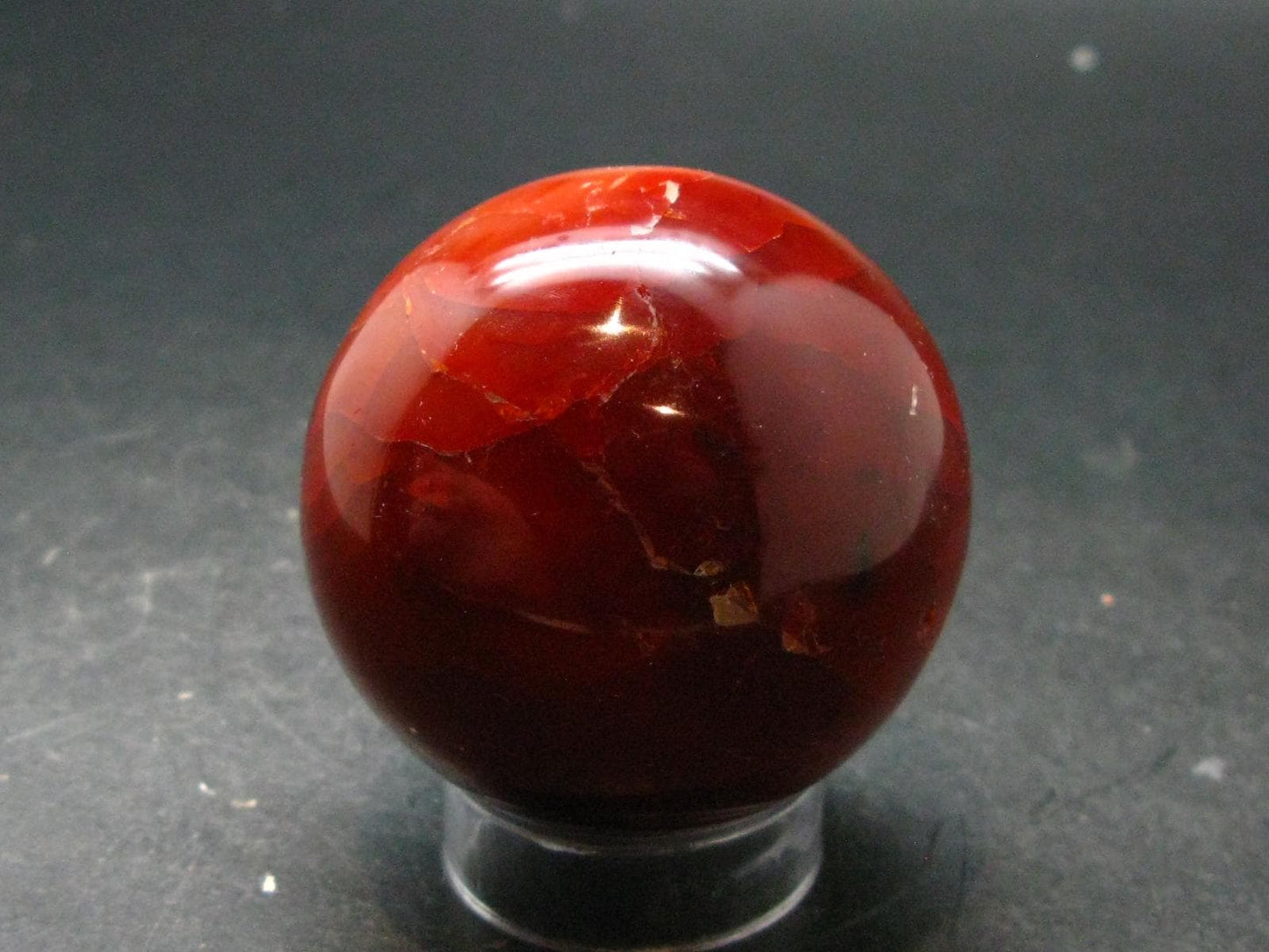 Carnelian Agate Sphere Ball From Madagascar - 2.1" - 196.15 Grams