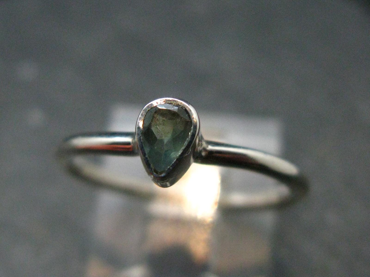 Genuine Alexandrite Gem Silver Ring From Russia - Size 6 - 1.47 Grams