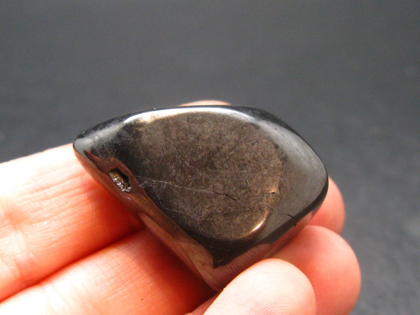 Elite Shungite Tumbled Piece from Russia - 1.1" - 11.91 Grams