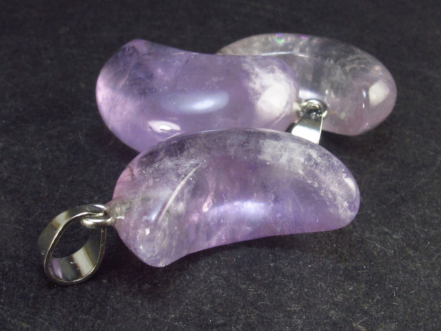 Lot of 3 Natural Moon Amethyst Pendant from Brazil