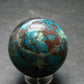 Quantum Quattro Sphere - Malachite Shattuckite Chrysocola Dioptase - 1.2" - 47.82 Grams