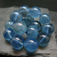 AAA Grade Gem Santa Maria Aquamarine Genuine Bracelet ~ 7.5 Inches ~ 14mm Round Beads