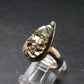 Large Raw Pyrite Silver Ring From Peru - 5.64 Grams - Size 8