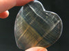 Large Tumbled Natural Fluorite Heart from China - 2.0" - 48.7 Grams