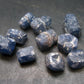 Lot of 10 Blue Sapphire Crystals From Sri Lanka - 55 Carats