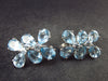 Faceted Natural Sky Blue Topaz Dangle 925 Silver Earrings from Brazil - 0.8" - 8.30 Grams