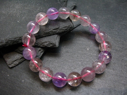 Super 7 Genuine Bracelet ~ 7 Inches ~ 12mm Round Beads