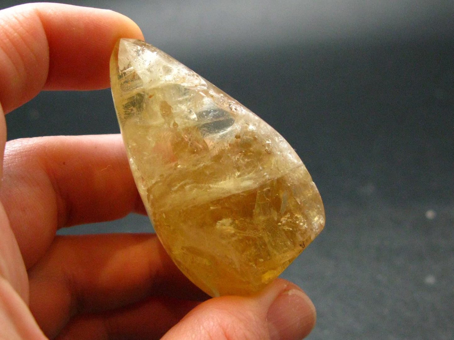 Citrine Unheated Polished Crystal From Brazil - 2.0" - 42.17 Grams