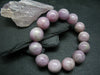 Kunzite Spodumene Genuine Bracelet ~ 7 Inches ~ 16mm Round Beads
