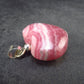 Rhodochrosite Heart Silver Pendant from Alma Colorado - 1.1" - 8.42 Grams