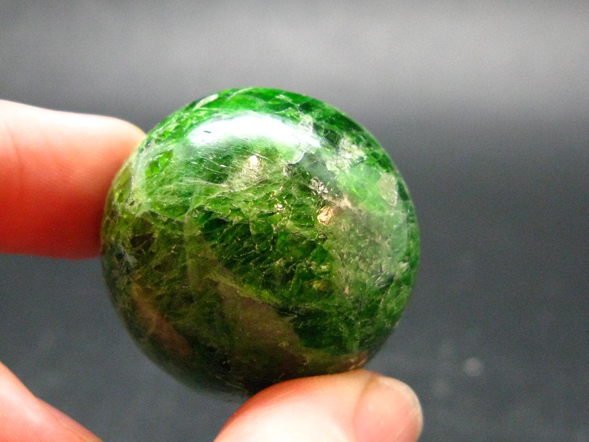 Gem Chrome Diopside Ball Sphere From Russia - 1.2"- 50.0 Grams