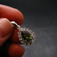Moldavite Tektite Silver Pendant from Czech Republic - 0.7" - 2.20 Grams