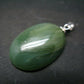 Nephrite Jade Cabochon Pendant From Canada - 1.3" - 4.49 Grams