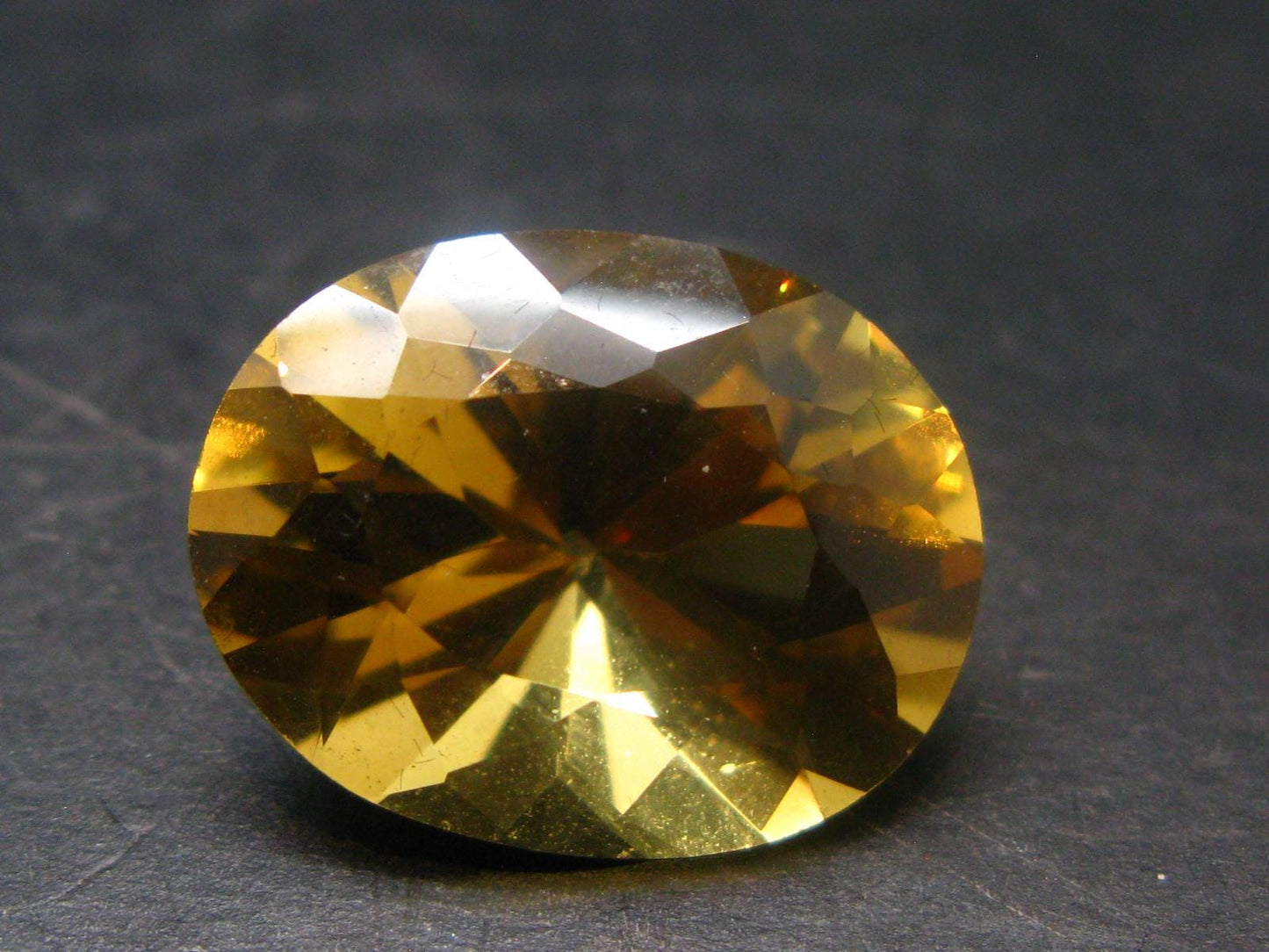 Stone of Success!! Genuine Intense Yellow Citrine Cut Stone From Brazil - 0.8" - 21.50 Carats