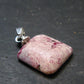 Bixbite Red Emerald Beryl Silver Pendant From Utah USA - 5.5 Carats - 0.8"