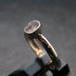 Gray Herderite Silver Ring from Africa - Size 8 - 1.71 Grams