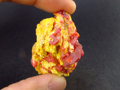 Rare Fire Realgar on Orpiment Crystal From Russia - 1.5" - 19.0 Grams
