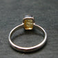 Fabulous Untreated Faceted Gem Imperial Topaz 925 Silver Ring from Brazil - Size 8 - 3.15 Grams