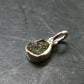 Gem Moldavite Tektite SS Pendant From Czech Republic - 0.5" - 0.57 Grams
