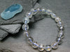 Blue Topaz Genuine Bracelet ~ 7 Inches ~ 10mm Round Beads