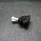 Saturated Blue Azurite Rough Crystal Sterling Silver Pendant from Mexico - 0.6" - 1.53 Grams