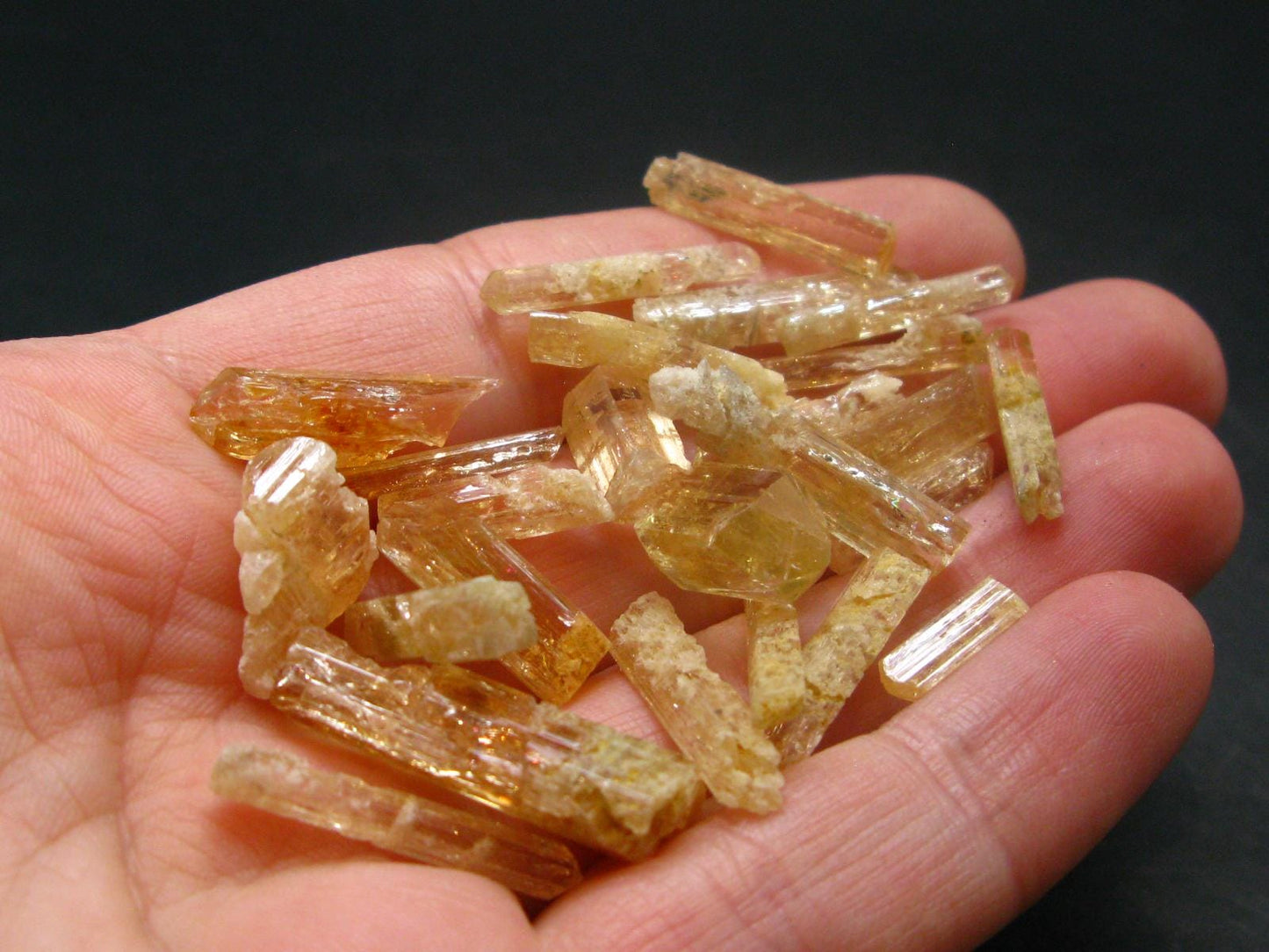 Lot of 25 Imperial Topaz Crystals From Brazil - 80.80 Carats
