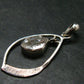 Fine Natural Herkimer Diamond Silver Pendant From New York - 1.9" - 5.27 Grams