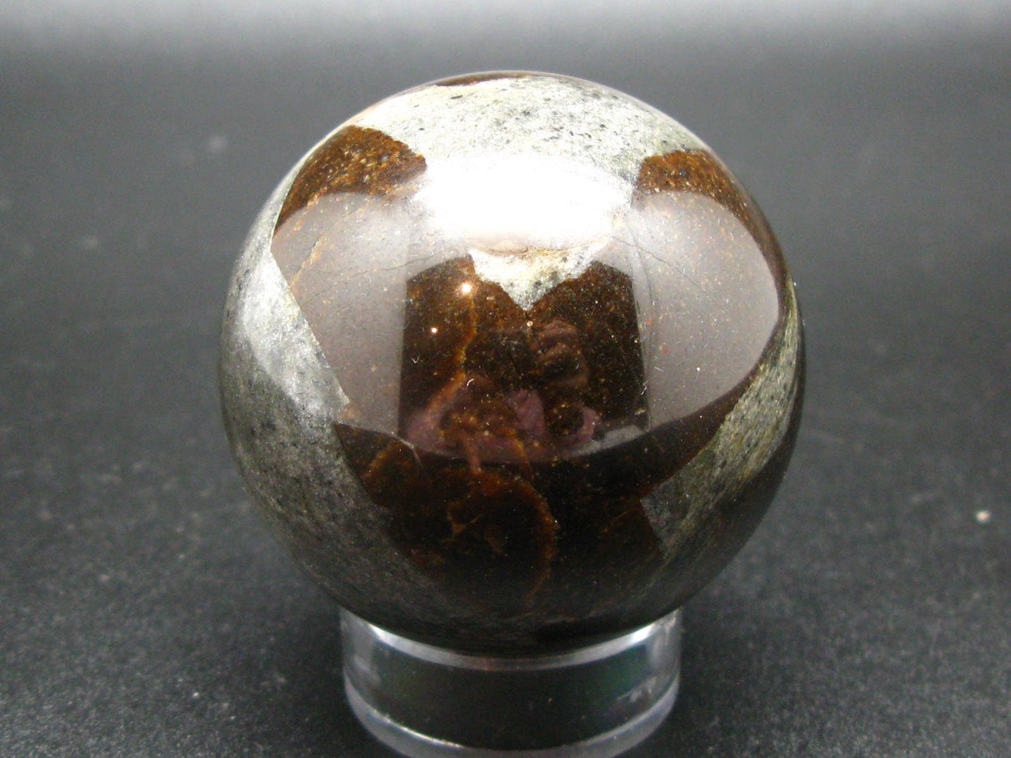 Rare Staurolite crystal in matrix Sphere Ball from Russia - 2.0"