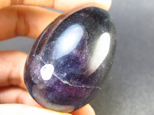 Gem Purple + Green Fluorite Egg from China - 1.8" - 66.3 Grams