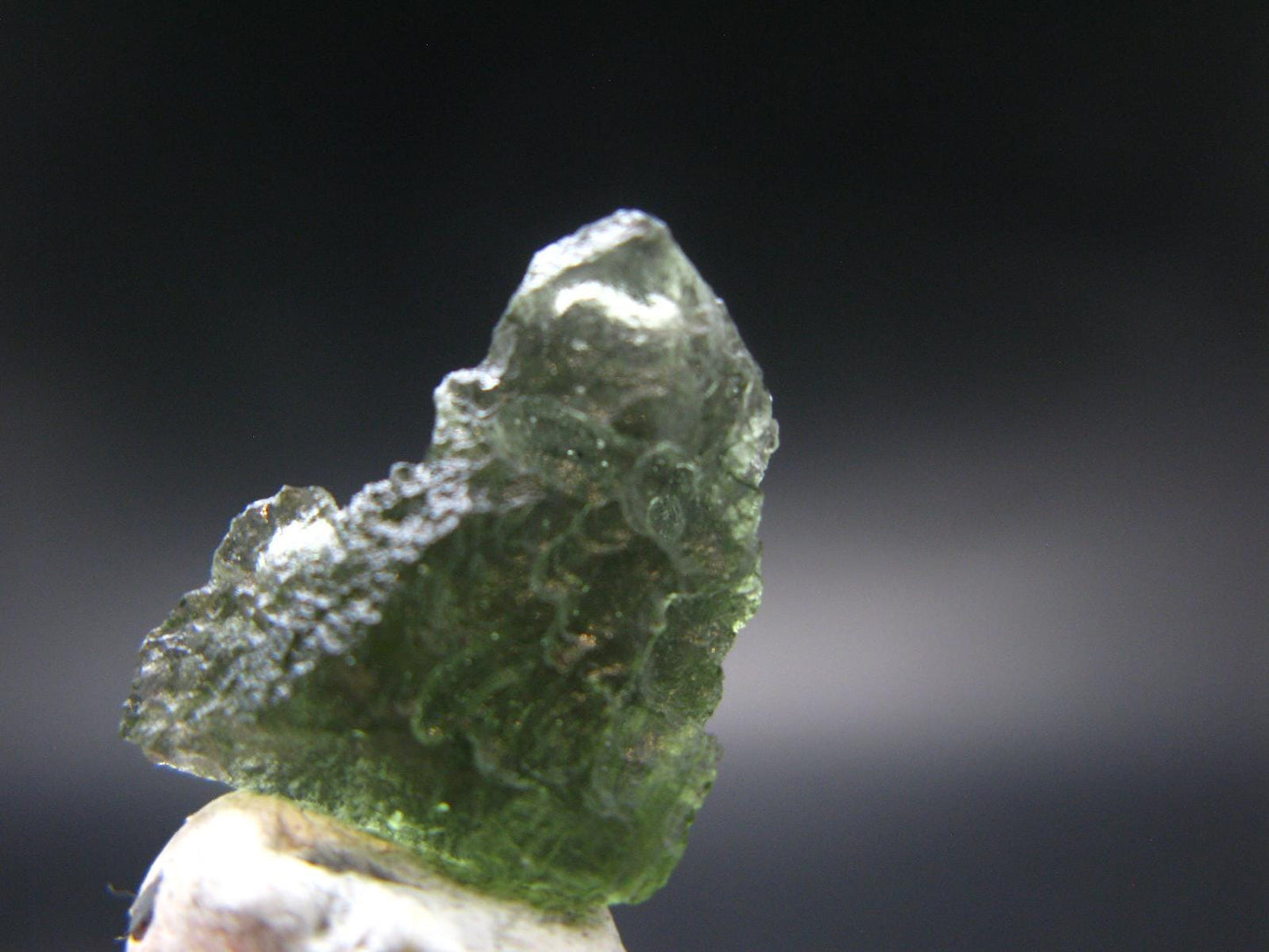 Rare Moldavite Tektite Raw Piece From Czech Republic - 0.7" - 1.64 Grams