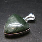 Nice Polished Seraphinite Clinochlore Stalactite Silver Plated Pendant From Russia - 1.2" - 5.08 Grams