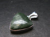 Nice Polished Seraphinite Clinochlore Stalactite Silver Plated Pendant From Russia - 1.2" - 5.08 Grams