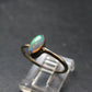 Natural Cabochon Opal 925 Sterling Silver Ring from Ethiopia - 1.64 Grams - Size 7
