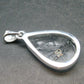 Large Tourmalinated Quartz Crystal Silver Pendant From Brazil - 1.4" - 5.83 Grams